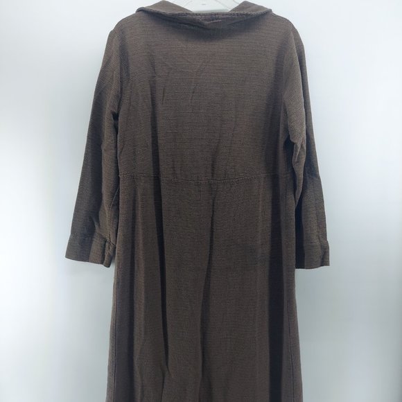 vintage Mishi brown  Button front Long Maxi medium - Picture 11 of 12